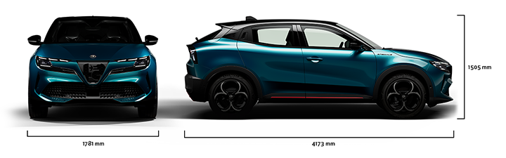 Alfa Romeo Junior - Junior Ibrida - Dimensions