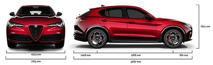 Alfa Romeo Stelvio - Dimensions